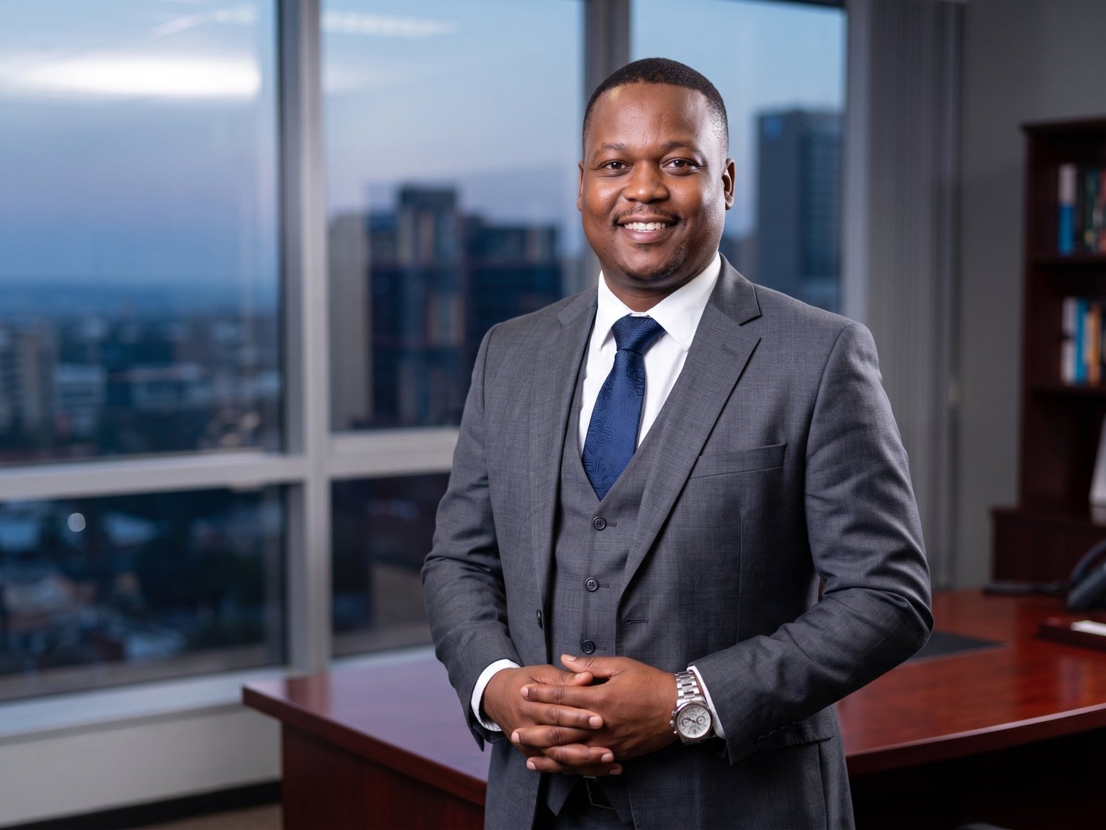 Tirelo Tsheoga - Senior Executive in a three-piece suit